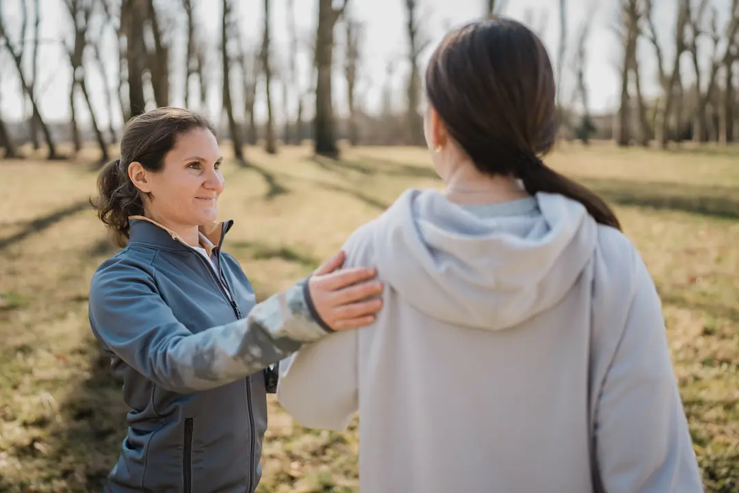 frauen joggen park freundschaft sport